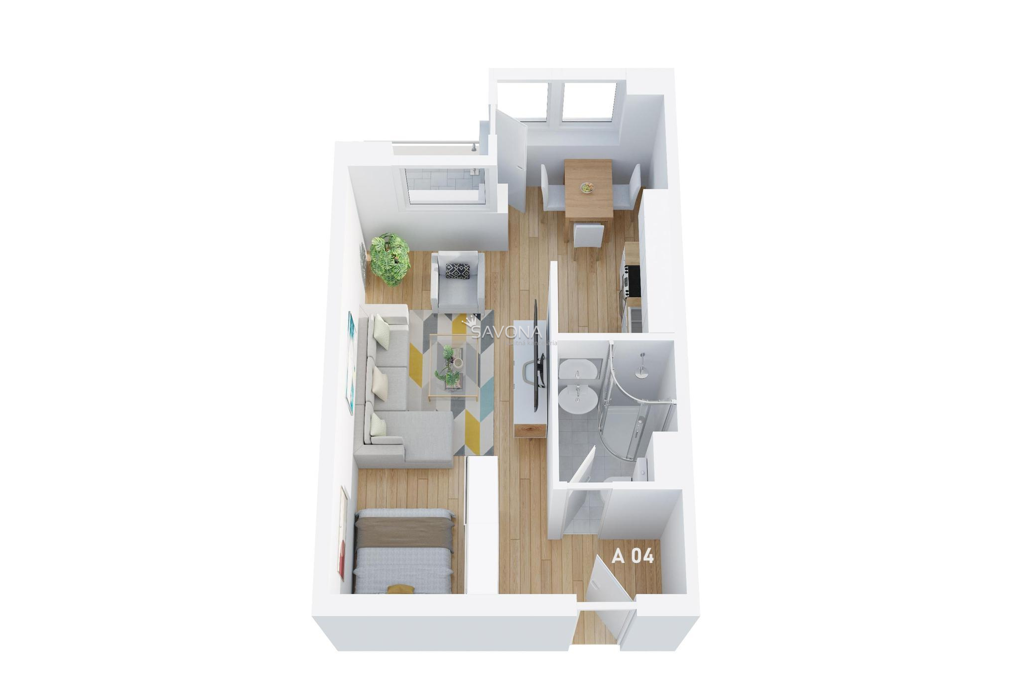 #napredaj 1 izbový byt | A 04 - 42 m2 – s výhľadom na TATRY